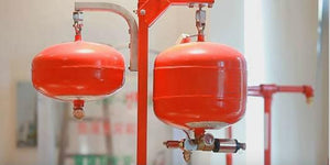 Shipping hanging type FM200 fire suppression device.